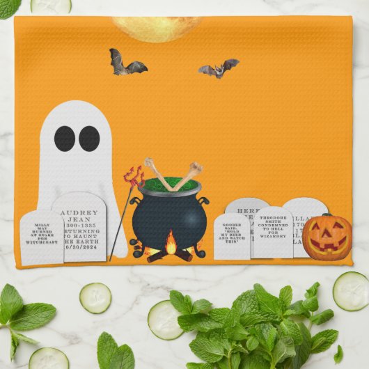 Serviette de cuisine Halloween (Plié)