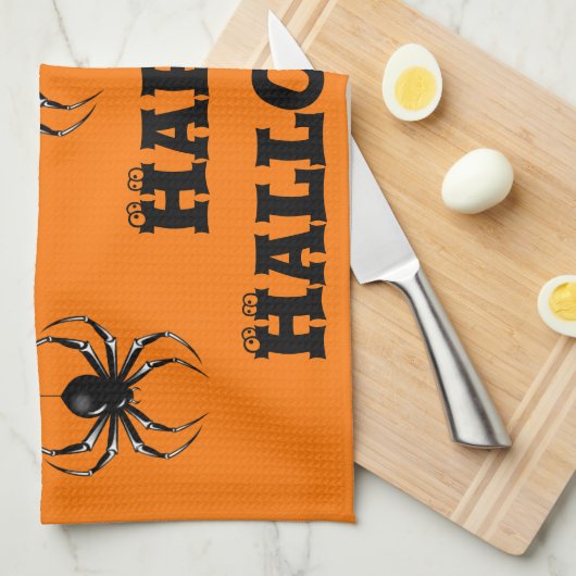 Serviette de cuisine Halloween (Quart Plié)