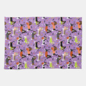 Serviette de cuisine Halloween Basset Hound (Horizontal)