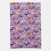 Serviette de cuisine Halloween Basset Hound (Vertical)