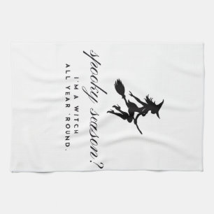 serviette de cuisine Halloween ensorcelante sai