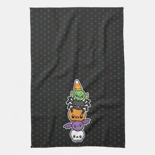 Serviette de cuisine Halloween Traits (Vertical)