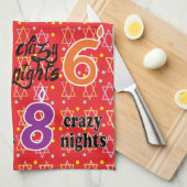 Serviette de cuisine "Hanoukka/8 Crazy Nights" Ser (Quart Plié)