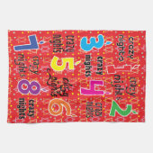 Serviette de cuisine "Hanoukka/8 Crazy Nights" Ser (Horizontal)