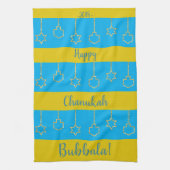 Serviette de cuisine "Hanoukka Blue Gold" (Vertical)
