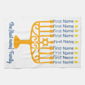 Serviette de cuisine Hanoukka familiale (Horizontal)