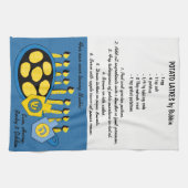 Serviette de cuisine "Hanoukka Frying Latkes Recip (Horizontal)
