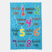 Serviette de cuisine "Hanoukka Happy 8 Nights" Ser (Vertical)