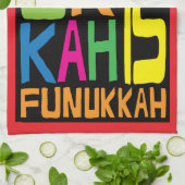 Serviette de cuisine "Hanoukka Is Funukkah" Servie (Plié)