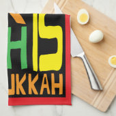 Serviette de cuisine "Hanoukka Is Funukkah" Servie (Quart Plié)