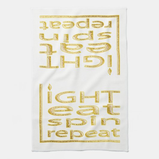 Serviette de cuisine "Hanoukka-Light Mange Spin Re (Vertical)