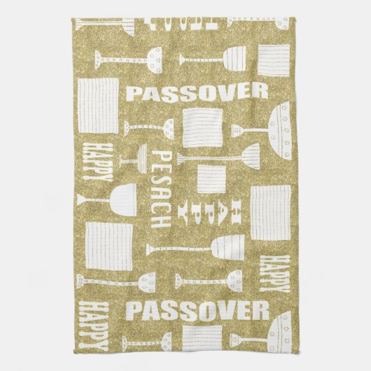 Serviette de cuisine "Happy Passover/Pesach" (Vertical)