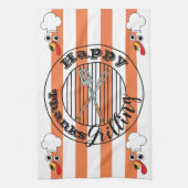 Serviette de cuisine "Happy ThanksGrilling" (Vertical)