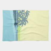 Serviette de cuisine hawaïenne au coucher du solei (Horizontal)