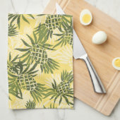 Serviette de cuisine hawaïenne de Camo d'ananas (Quart Plié)