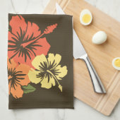 Serviette de cuisine hawaïenne de ketmie épique (Quart Plié)