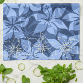 Serviette de cuisine hawaïenne de l'Hibiscus d'Olo (Plié)