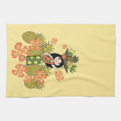 Serviette de cuisine hawaïenne de Luau d'ananas (Horizontal)