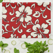Serviette de cuisine hawaïenne de Malia Hibiscus (Plié)