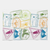 Serviette de cuisine hawaïenne de timbre de (Horizontal)