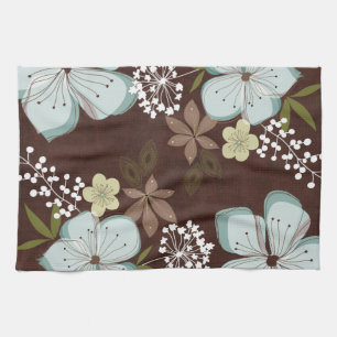Serviette de cuisine Hawaiian Blue Flowers