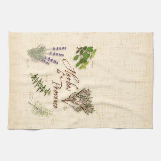Serviette de cuisine Herbes de Provence (Horizontal)