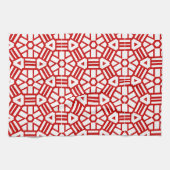 Serviette de cuisine - Hexagone et barres (Horizontal)