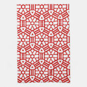 Serviette de cuisine - Hexagone et barres (Vertical)