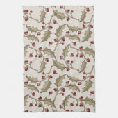 Serviette de cuisine Holly de Noël (Vertical)