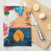 Serviette de cuisine "Hong Kong Cafe" (Quart Plié)