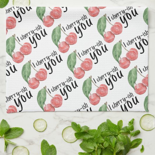 Serviette de cuisine I Cherry-ish You (Plié)