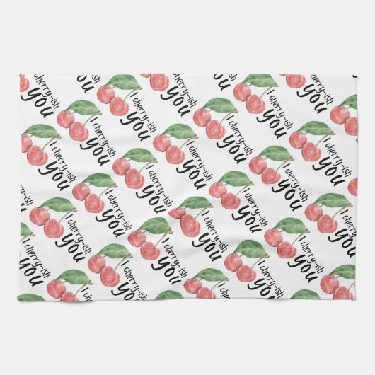 Serviette de cuisine I Cherry-ish You (Horizontal)