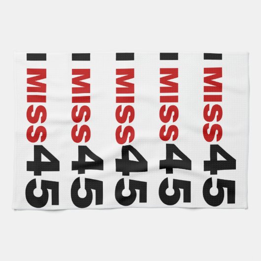 Serviette de cuisine I Miss 45 (Horizontal)