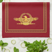 Serviette de cuisine impériale romaine de SPQR (Plié)