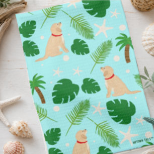 Serviette de cuisine In the Ocean Blue Tropical Pu