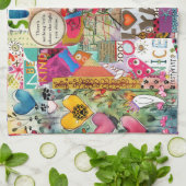 Serviette De Cuisine Inspirationnelle Colorée (Plié)