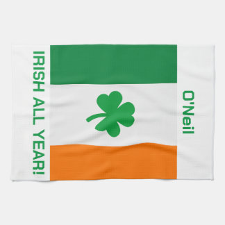 Serviette de cuisine "Irlandais toute l'année !"
