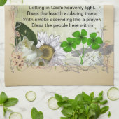 Serviette de cuisine irlandaise de bénédiction de (Plié)