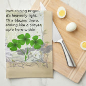 Serviette de cuisine irlandaise de bénédiction de (Quart Plié)