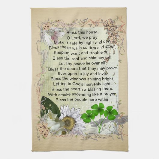 Serviette de cuisine irlandaise de bénédiction de (Vertical)