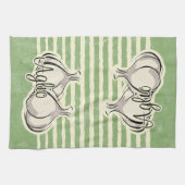 Serviette de cuisine italienne d'ail (Horizontal)