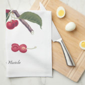 Serviette de cuisine italienne de cerises (Quart Plié)