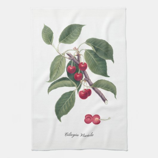 Serviette de cuisine italienne de cerises (Vertical)