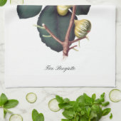 Serviette de cuisine italienne de figue (Plié)