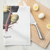Serviette de cuisine italienne de figue (Quart Plié)