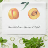 Serviette de cuisine italienne de pêche (Plié)