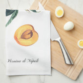 Serviette de cuisine italienne de pêche (Quart Plié)