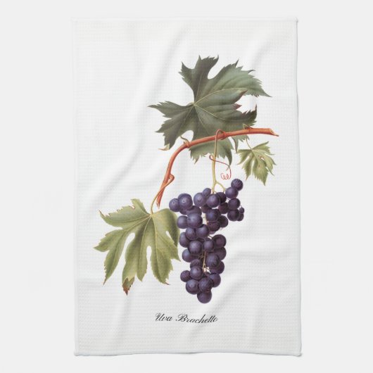 Serviette de cuisine italienne de raisins rouges (Vertical)