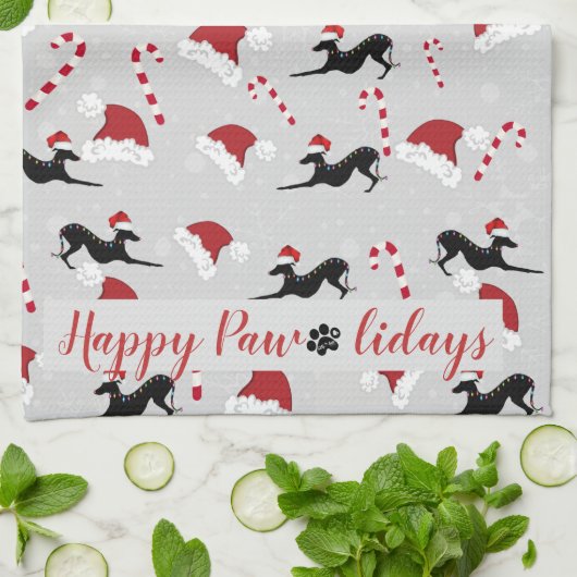 Serviette de cuisine italienne Greyhound (Plié)