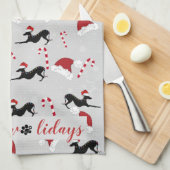 Serviette de cuisine italienne Greyhound (Quart Plié)